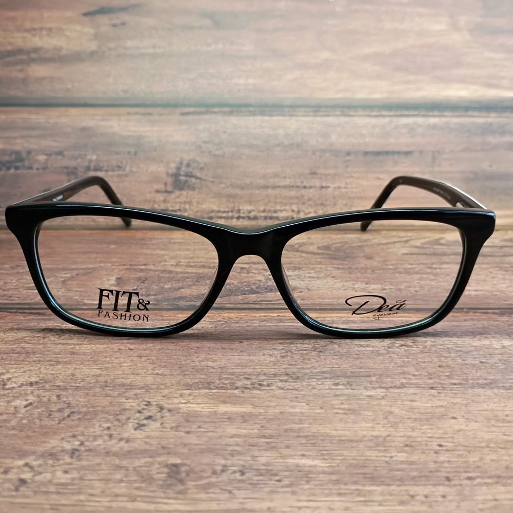 Dea Eyewear Mimi DE-02028 Black Patterned Eyeglass Frames 57-18-145